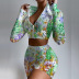 Fashion zip shirt & skirt set NSLAI45642