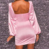 sexy breast-wrapped long-sleeved fold dress NSLAI45645