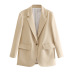 lapel solid color suit jacket  NSAM45788
