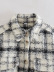 chaqueta de lana a cuadros con botonadura sencilla NSAM45792