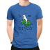 Camiseta de manga corta de algodón con estampado de unicornio para hombre NSSN45921
