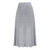 Solid Color A-Line Skirt NSJR45927