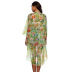 floral pattern chiffon cardigan  NSOY46005