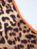 leopard print slim fit jumpsuit  NSOY46009