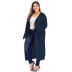 Plus Size Solid Color Knit Cardigan NSOY46011