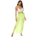 Tencel chiffon one-piece lace-up beach skirt  NSOY46013