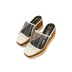 Clear belted wedge slide sandals NSHU46052