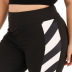 Plus size striped color sport pants NSOY46066