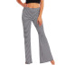 casual pinstripe wide-leg yoga pants NSOY46077