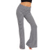 pantalones casuales de yoga de pierna ancha a rayas NSOY46077