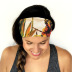Sports floral decor double-layer headband NSOY46081