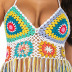 stitching sexy deep V halter beach bikini NSOY46100