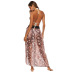 one-piece snake print chiffon strappy beach skirt  NSOY46121