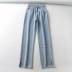 fashion retro high waist split jeans NSAC38915