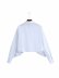 laminated white poplin blouse  NSAM38928
