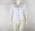 mid-sleeve V-neck blouse NSCZ39002
