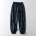 pantalones casuales con cintura elástica en color en contraste NSLD39019