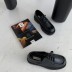 fashion casual thick heel single shoes   NSHU39096