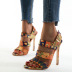 line-shaped buckle high heel sandals  NSHU39110
