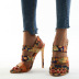line-shaped buckle high heel sandals  NSHU39110