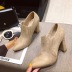 elastic high-heeled ankle boots  NSHU39117