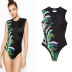 print backless sexy one-piece swimsuit  NSHL39150