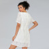 loose round neck lace short-sleeved dress  NSJR39182