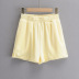 fashion elastic waist side slit sports shorts  NSHS39193