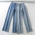 leg split high-waisted denim trousers NSHS39200