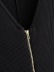 solid color V-neck zipper long-sleeved knitted jumpsuit NSHS39212