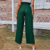solid color casual pocket straight leg pants NSDF39252