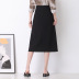 classic high waist A-line midi skirt NSYZ39261