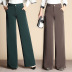 high-waist drape casual wide-leg pants  NSYY39269