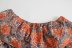 printed poplin blouse top  NSAM46186