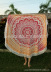 Retro gradient color scarf NSOY46248