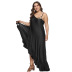 large size ruffled beach dress NSOY46252