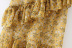 falda de gasa irregular de longitud media floral NSAM46254
