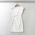Hollow sexy sleeveless elastic solid color dress NSHS46271