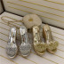 Pearl decor clear wedges sandals NSSO46286