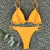 Frill trim thong bikini swimsuit set NSZO46313