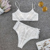 Diamonds decor thong bikini swimsuit set NSZO46317