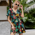 Fashion V-neck floral stitching dress NSGHY46515