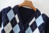 Diamond short-sleeved knit shirt NSAC46655