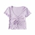 Front bow tie frill trim tee NSAC46675