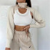 Fashion long sleeve cut out sweater NSHS46731