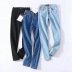 high-waisted stretch pants NSHS46740