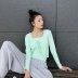 lace-up sunscreen cardigan NSHS46753