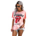 Fashion print over-size tee NSSI46807