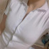 fashion collar buttoned short-sleeved dress  NSHS46813