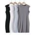 round neck slim fit stretch Vest dress  NSHS46850